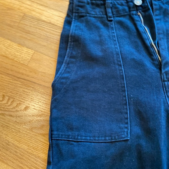 J Galt Women's High Waisted faded black Denim Jeans Small (one size) - Picture 5 of 6